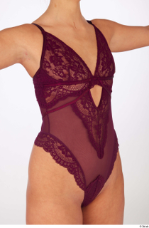 Suleika bordo lace bodysuit lingerie underwear upper body 0008.jpg